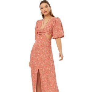 NWT AFRM XL Savvy Cut Out Maxi Dress